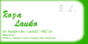 roza lauko business card